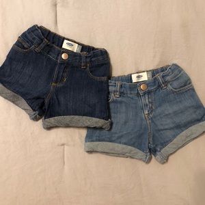 SOLD Old Navy girls jean shorts bundle (4t)